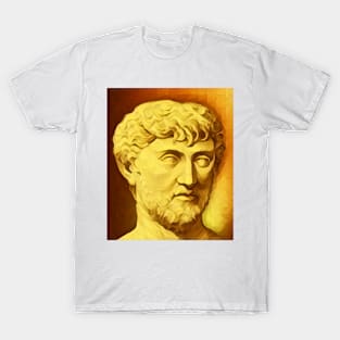 Lucretius Golden Portrait | Lucretius Artwork 6 T-Shirt